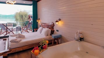 Casa de campo Deluxe, vista al lago | 1 habitación, insonorización y wifi gratis