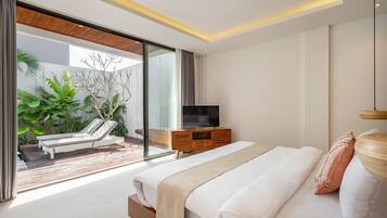 Luxury Villa, 4 Bedrooms, Patio, Pool View | 4 bedrooms, Egyptian cotton sheets, premium bedding, in-room safe