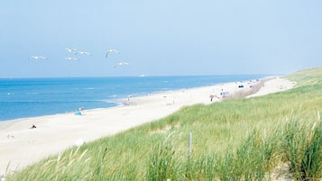 Vlak bij het strand