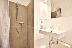 Shower, hair dryer