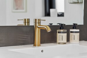 Douche, sèche-cheveux