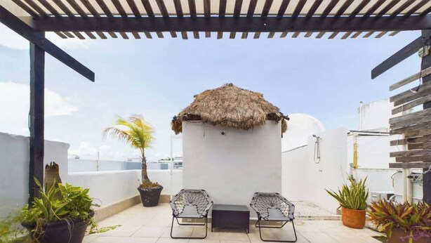 Terrace/patio - Pent House Cerca de Todo (Playa del Carmen)