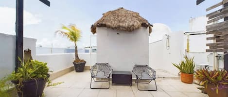 Appartement, 2 chambres, patio, vue ville | Terrasse/Patio