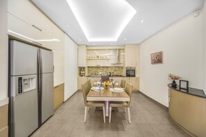 Appartamento Exclusive, 3 camere da letto, non fumatori, balcone | Cucina privata | Frigorifero con congelatore, microonde, forno, piano cottura