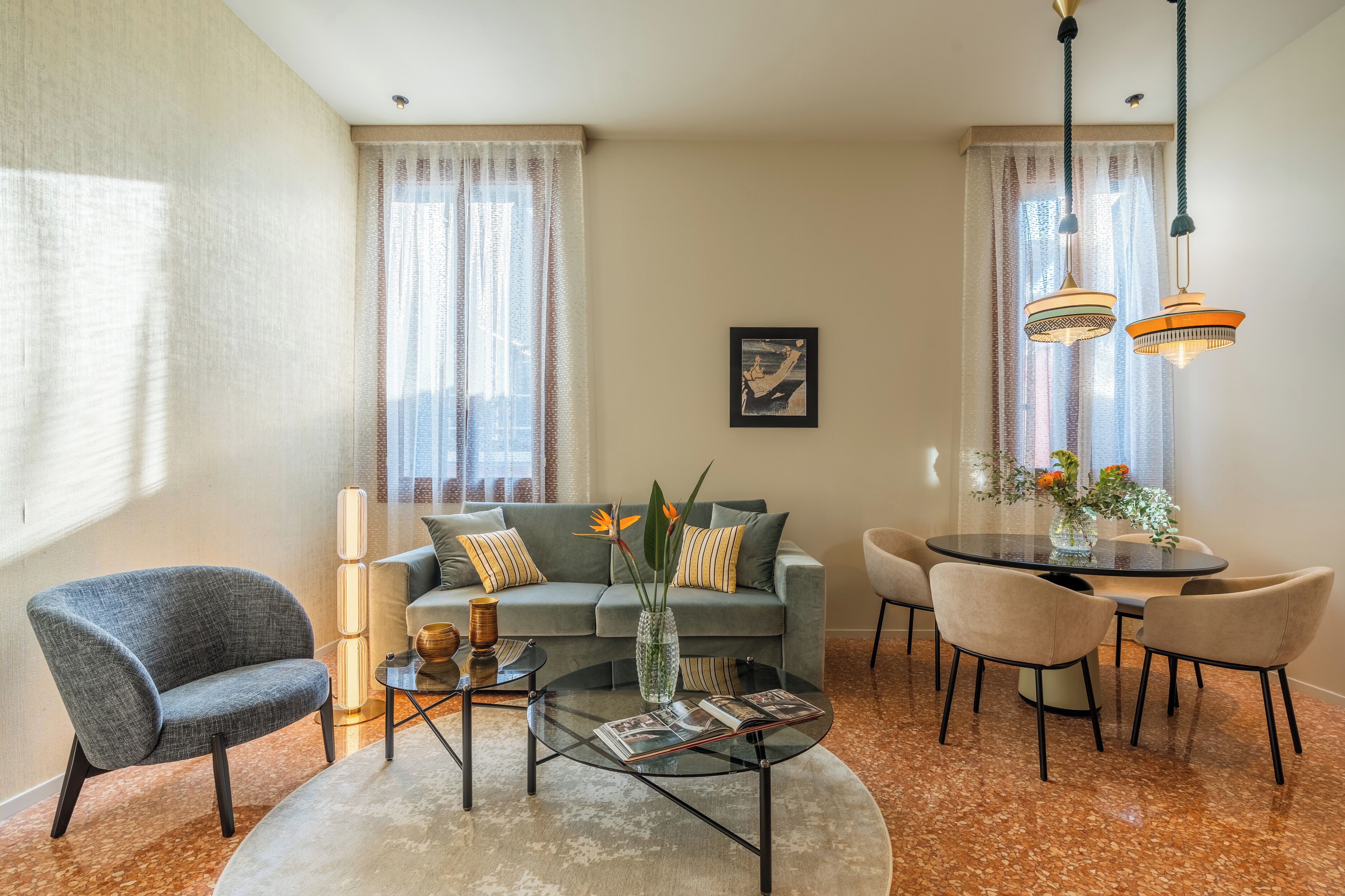 Apartamento Deluxe, 1 cama de matrimonio grande con sofá cama | Vistas a la ciudad