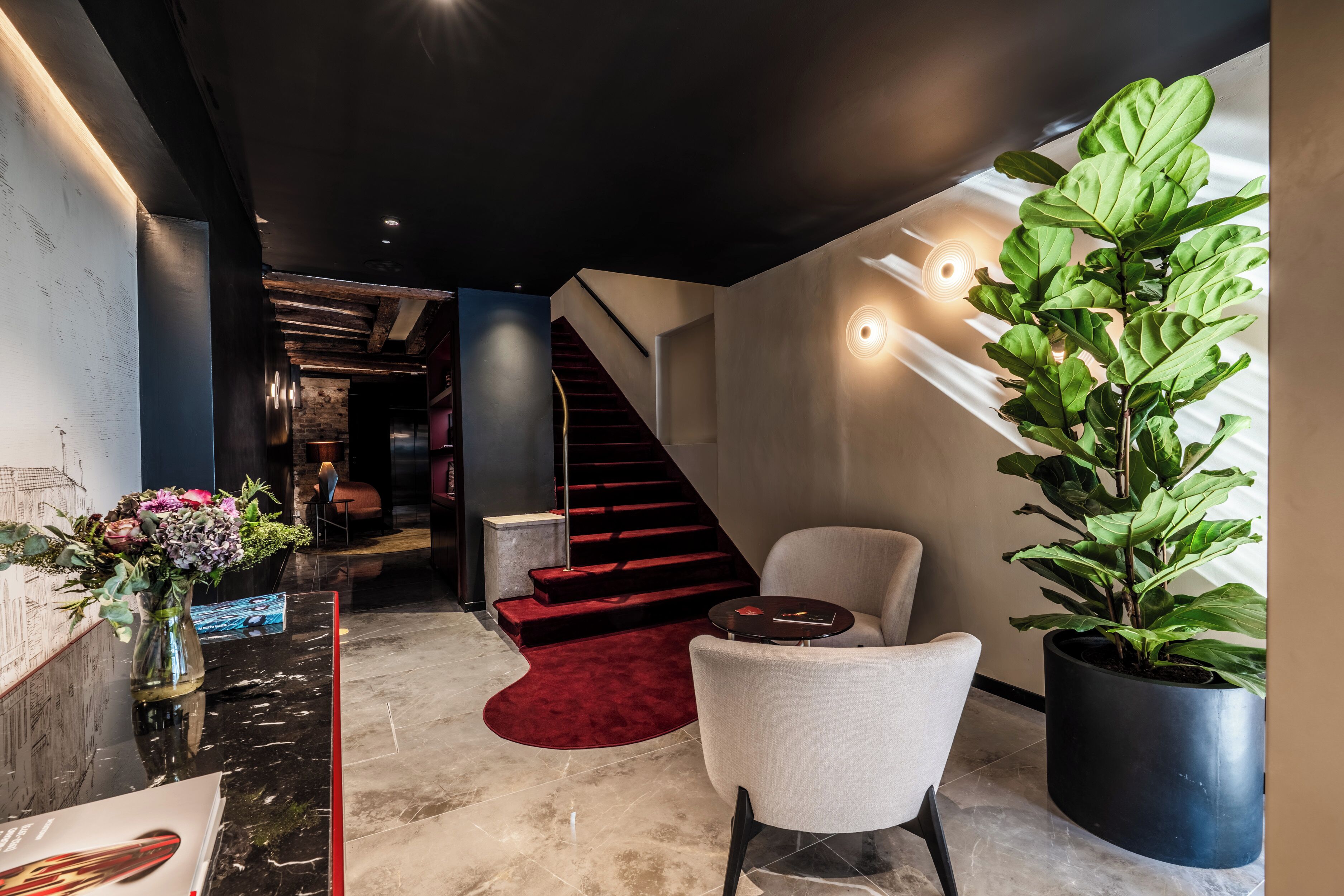 Sala de estar en el lobby