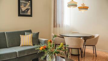 Deluxe Apartment, 1 King Bed with Sofa bed | In-room safe, desk, laptop workspace, blackout drapes