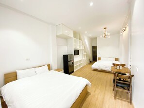 Triple Room, Lanai, City View | Desk, free WiFi - Eco Nest Apartment & Stay (Hanoi)