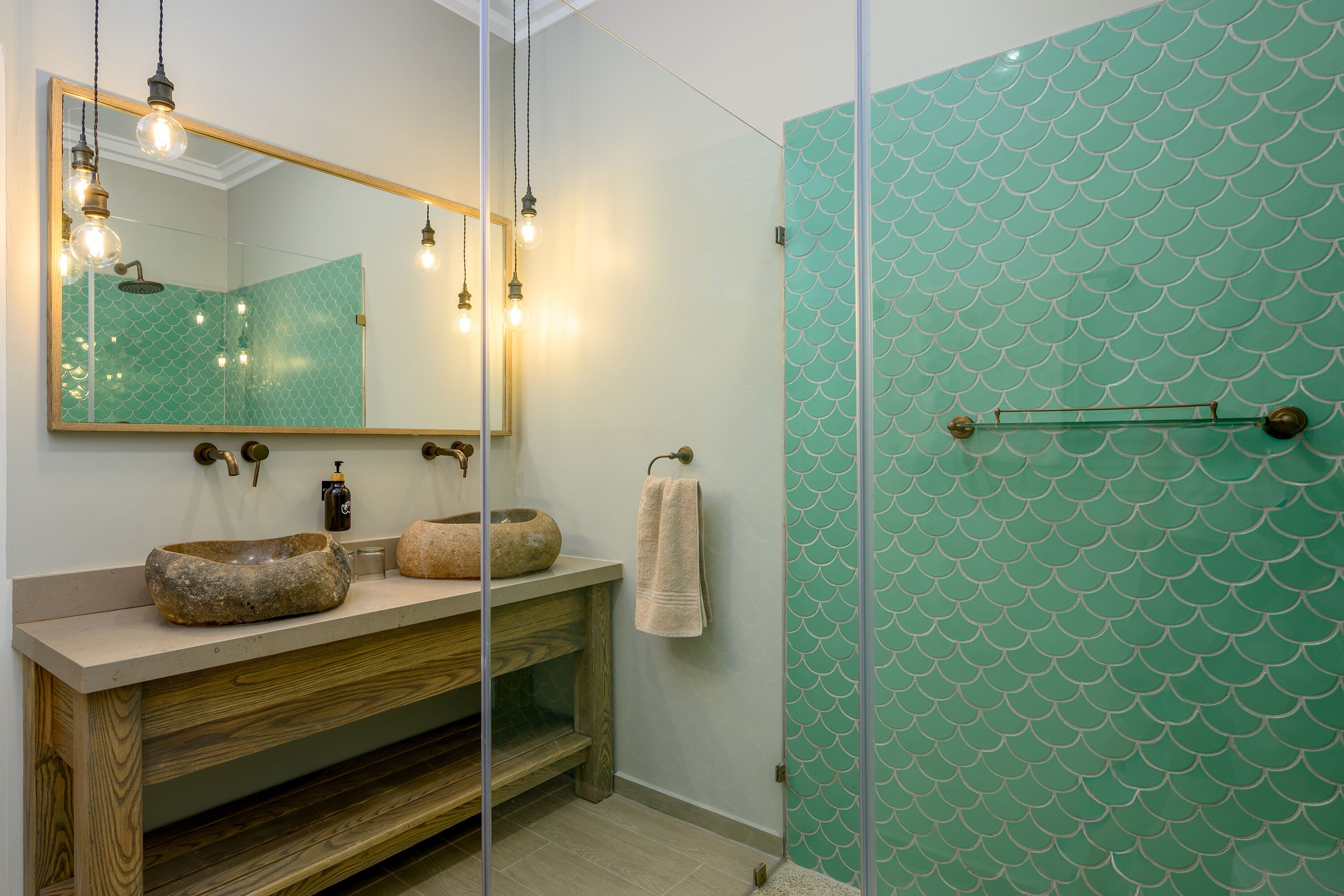 Luxury Four Bedroom Beach Front Villa with Pool | Bathroom | Shower, towels, toilet paper