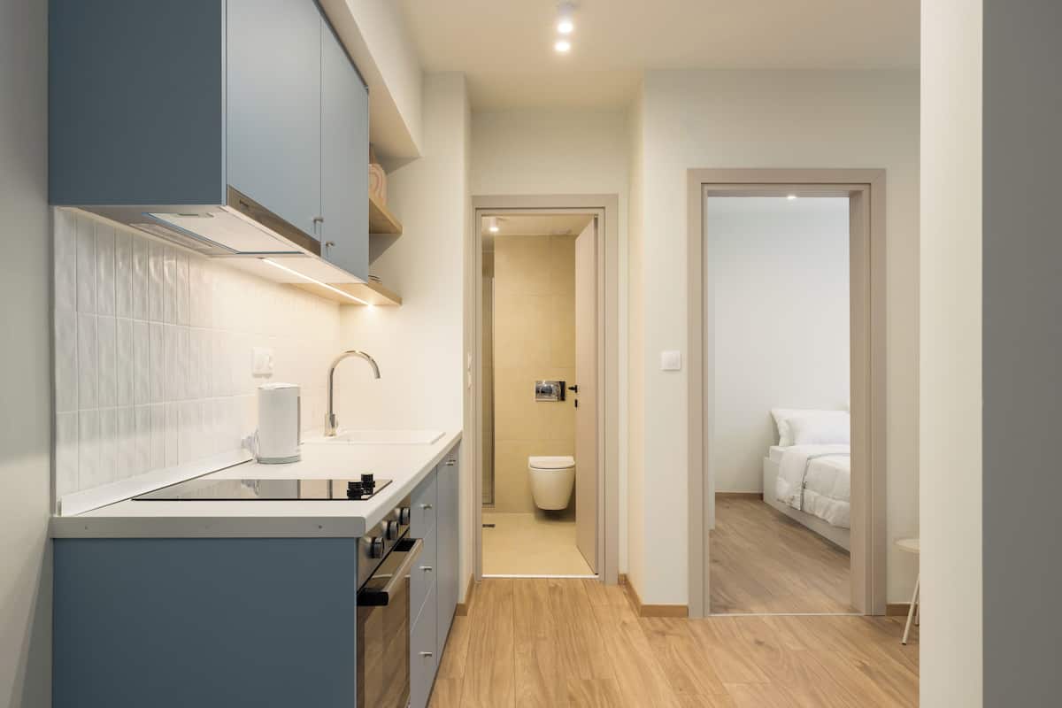 Apartment, 1 Bedroom | 1 bedroom, desk, laptop workspace, iron/ironing board