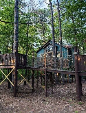 Property grounds - Big Pine Treehouse with Jacuzzi (Eureka Springs)