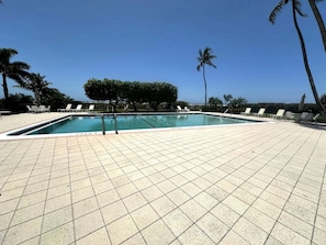 A heated pool - Beachfront 1BR condo in Marco Island with pool, WiFi and full kitchen. (Marco Island)