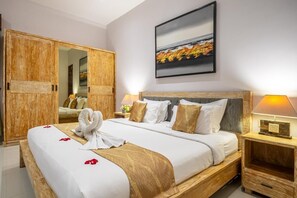 Villa, Air conditioning, Pool View | In-room safe, iron/ironing board, free WiFi