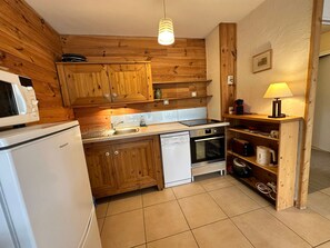 Fridge, microwave, oven, stovetop - Cozy apartment in Villard-de-Lans, 4 people, 52 m² (Villard-de-Lans)