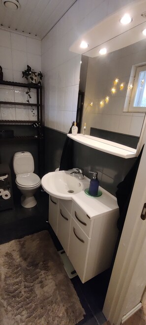 淋浴设施、吹风机、毛巾、肥皂