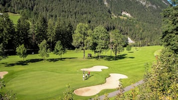 Uitzicht op de golfbaan