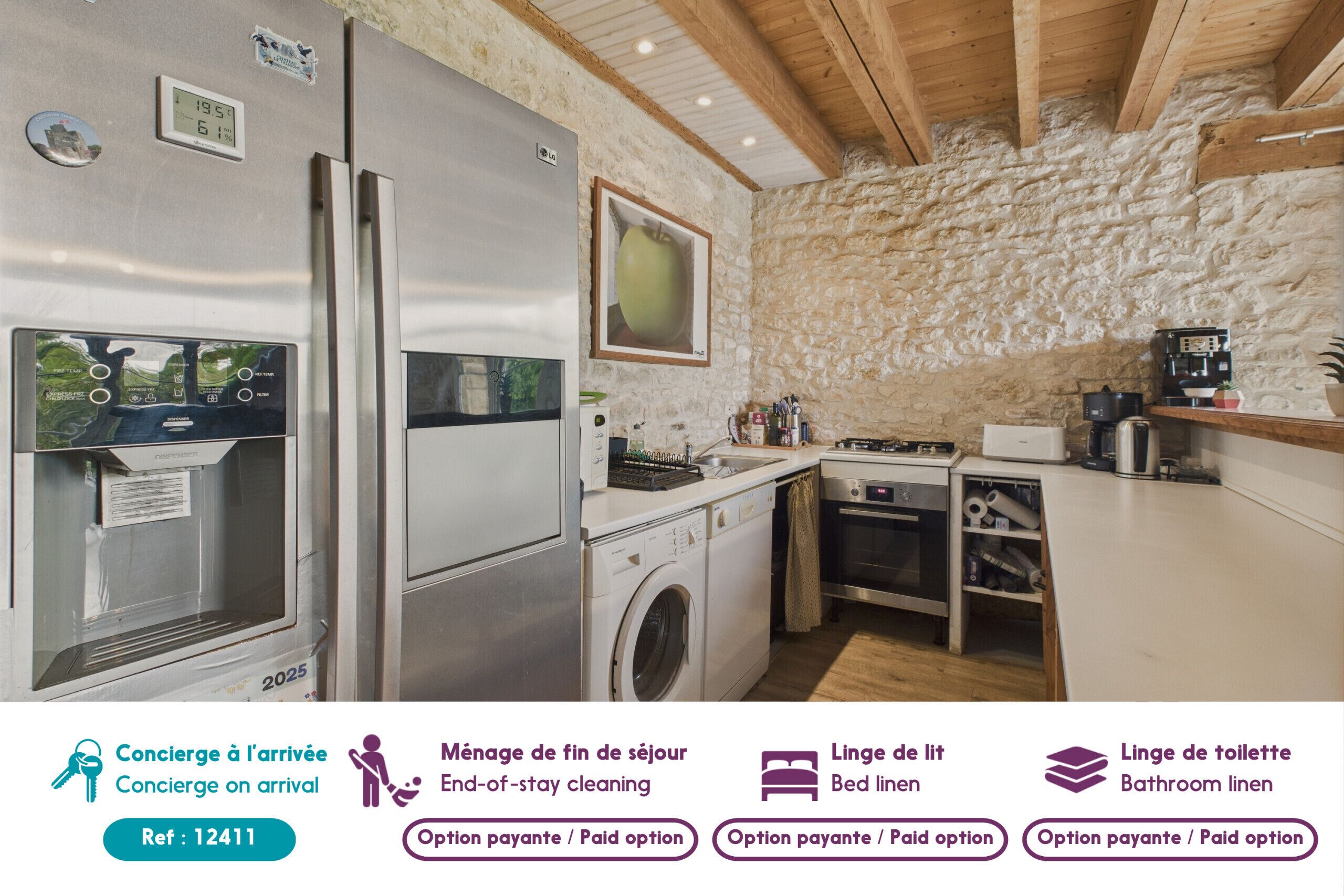 Réfrigérateur, micro-ondes, four, lave-vaisselle