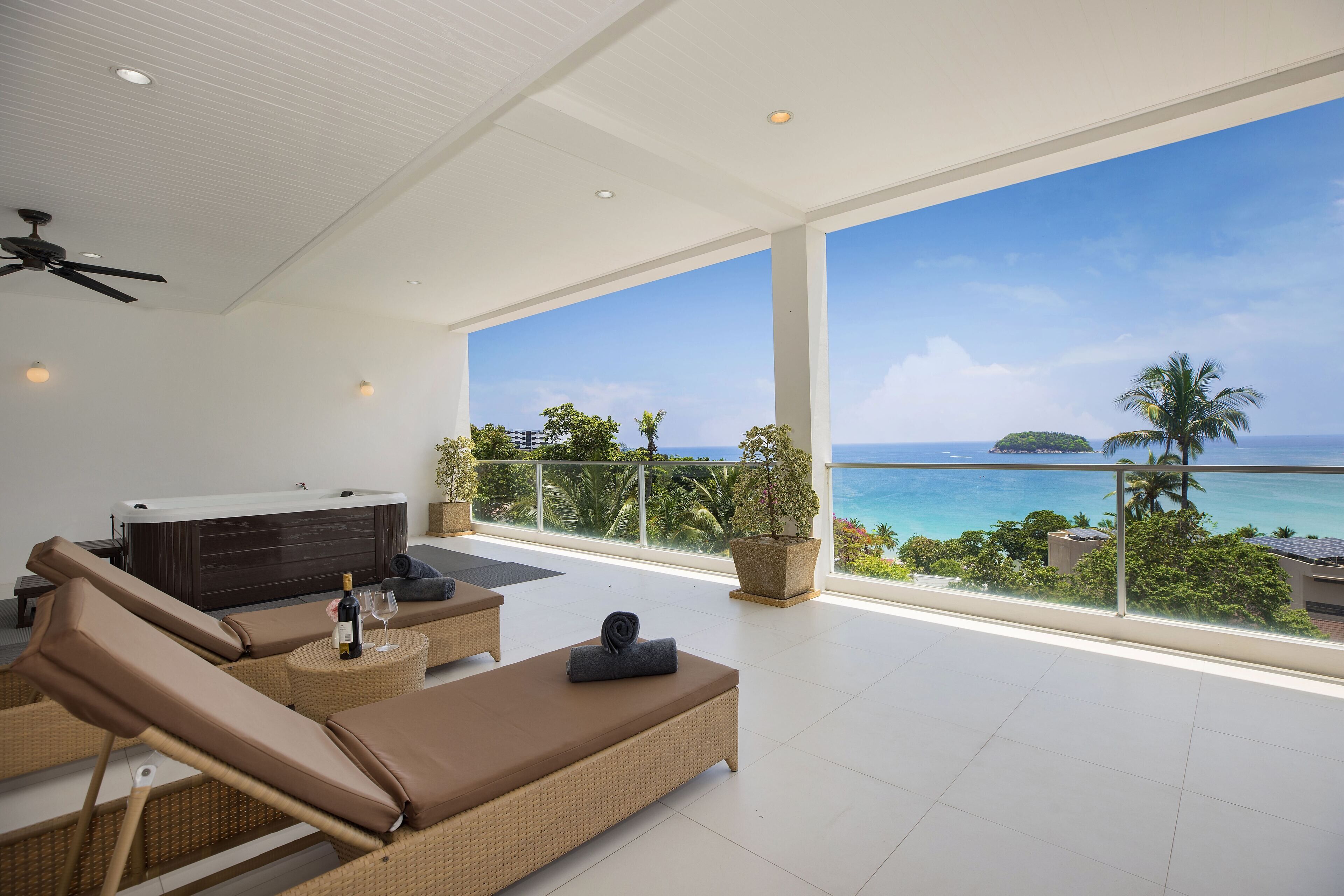 Design appartement, 3 slaapkamers, uitzicht op zee | Uitzicht vanuit de kamer