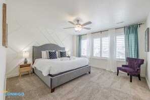 4 slaapkamers, een bureau, gratis wifi, beddengoed