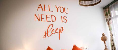 1 bedroom, travel crib, WiFi, bed sheets