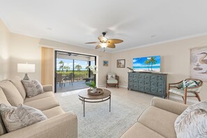 Smart TV - Sanddollar #B104-Stunning Beach Front 2/2 Condo with Breathtaking Gulf Views. (Sanibel)