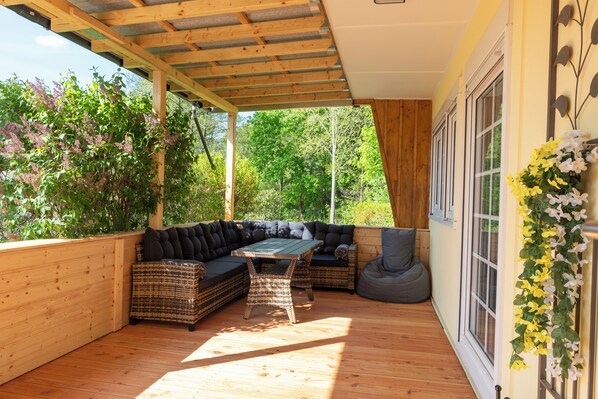 Terrace/patio - Vacation cottage Amèlie (Seifhennersdorf)