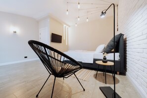 1 chambre, fer et planche à repasser, lit parapluie, Wi-Fi gratuit