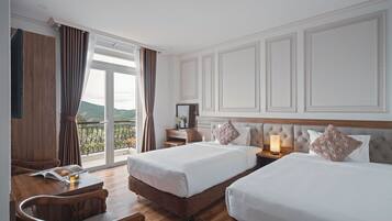 Junior Double or Twin Room, Balcony, Hill View | Minibar, in-room safe, soundproofing, free WiFi