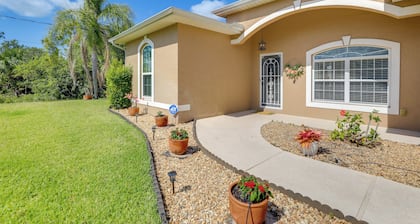 Screened Patio & Canal Views: Home in North Port!