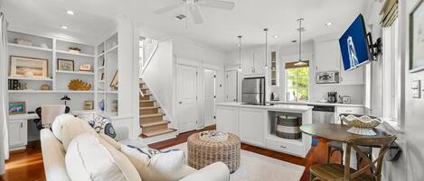 Smart TV, estéreo, oficina