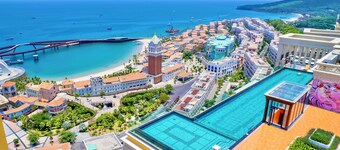 Nice Seaview-Kiss bridge-Firework-Sunset