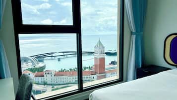 1 bedroom, premium bedding, memory-foam beds, individually decorated