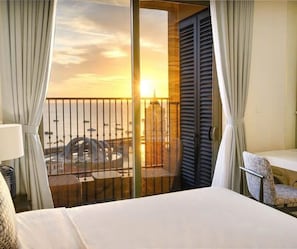 Apartamento superluxo, vista para o oceano | 1 quarto, roupas de cama premium
