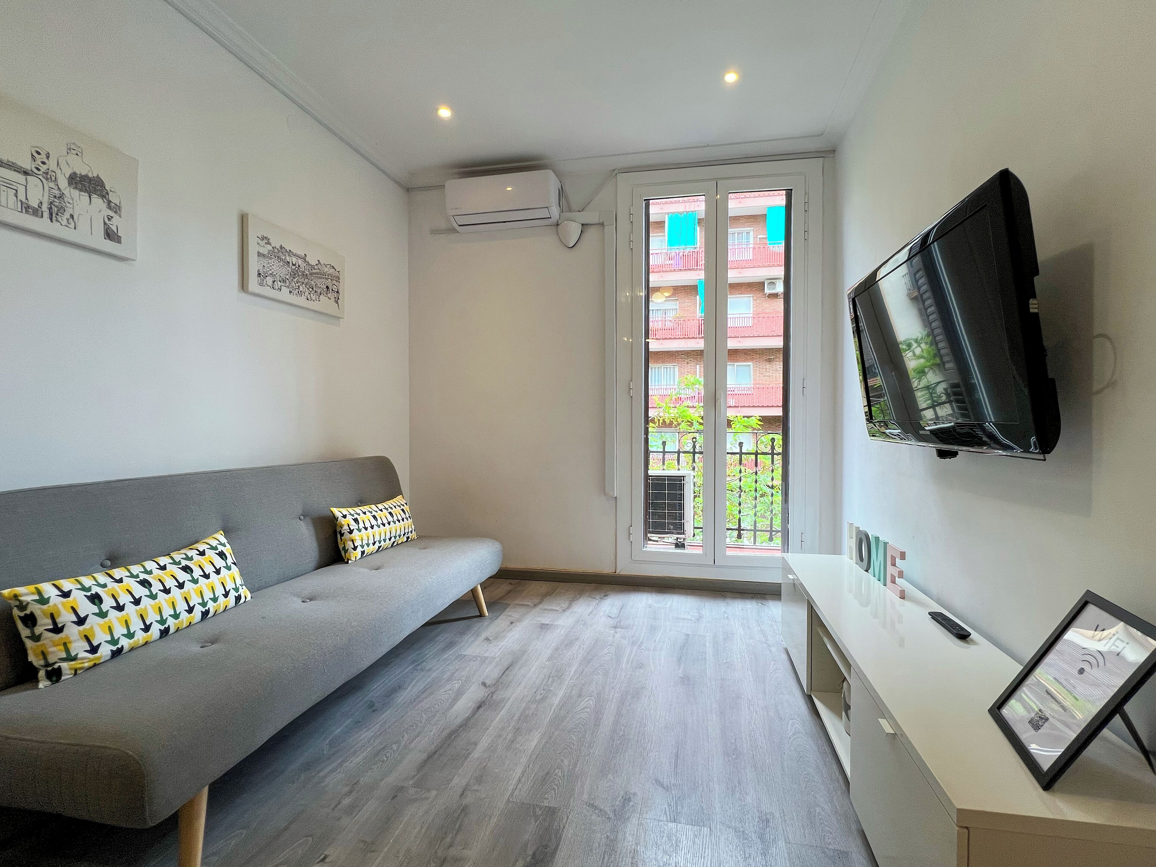 舒适公寓, 1 间卧室 (2 Bedrooms) | 起居区