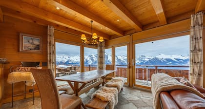 Chalet Chafrebelle - sauna & view