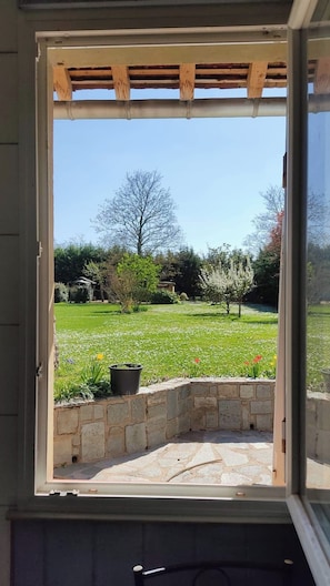 Family Quadruple Room, 2 Bedrooms, Terrace, Garden View | Terrace/patio