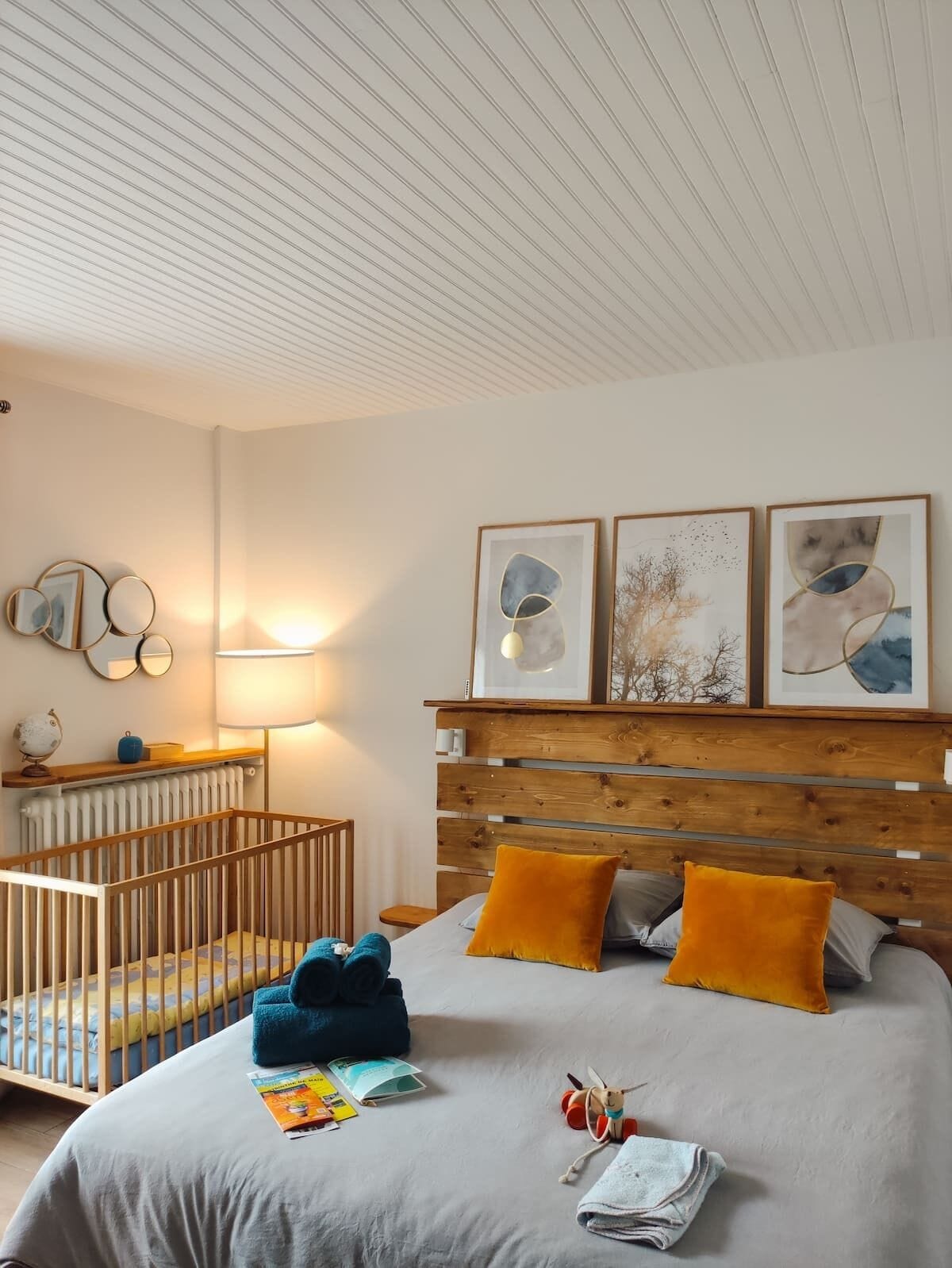 Family Quadruple Room, 2 Bedrooms, Terrace, Garden View | Individually decorated, individually furnished, blackout drapes