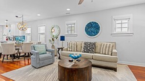 TV, fireplace, offices