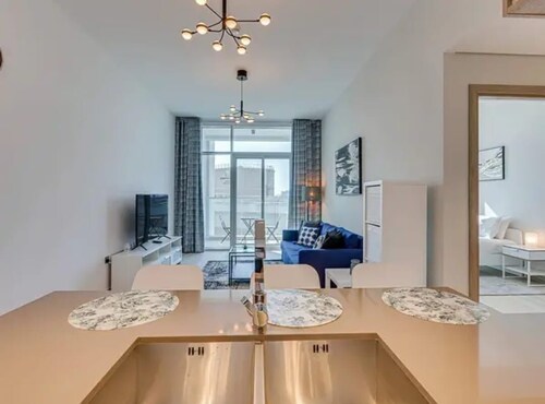 1-bedroom apartment in marvelous Sharjah with fitness room, AC, WiFi