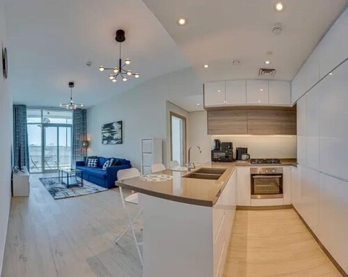 1-bedroom apartment in marvelous Sharjah with fitness room, AC, WiFi