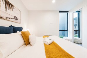 2 slaapkamers, een strijkplank/strijkijzer, wifi, beddengoed