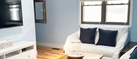 Smart TV, DVD player, livros