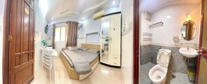 Minibar, individually furnished, desk, laptop workspace - Kim studio (ward five, district three)