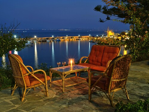 CostaKostaChios seafront villa with lush gardens and unparalleled sea views