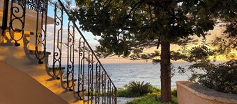 Unique seafront villa with lush gardens and unparalleled sea views