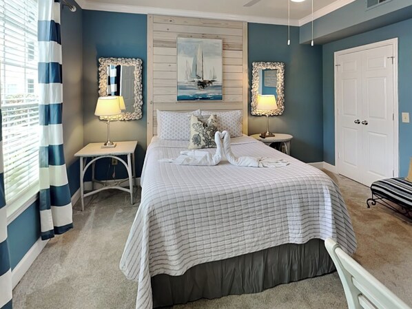 1 bedroom, iron/ironing board, internet, bed sheets