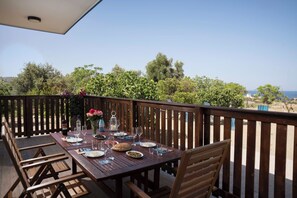 Outdoor dining - Laftira's Sea View Home (Stegna)