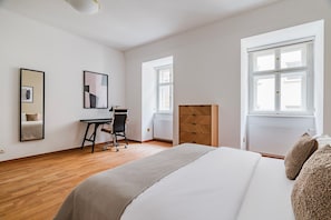 2 slaapkamers, een strijkplank/strijkijzer, gratis wifi, beddengoed