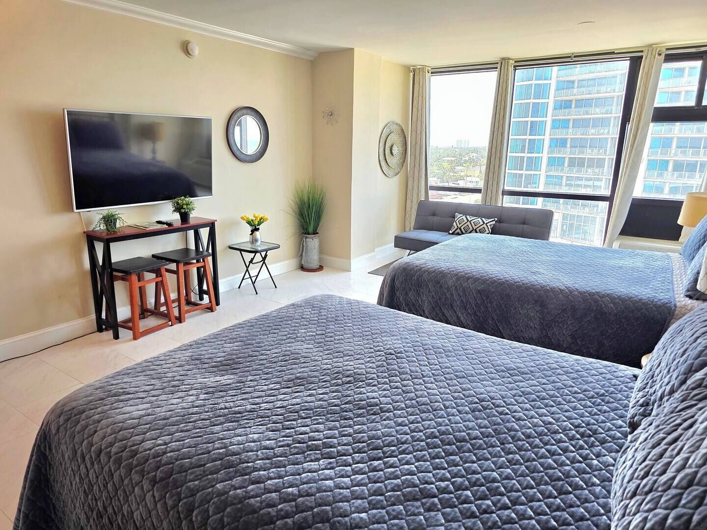 1 chambre, fer et planche à repasser, Wi-Fi, draps fournis