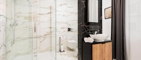 Appartement Confort, 2 chambres, non-fumeurs, vue ville | Salle de bain
